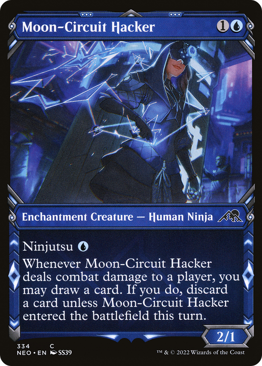 Moon-Circuit Hacker (Showcase Ninja) [Kamigawa: Neon Dynasty] Foil