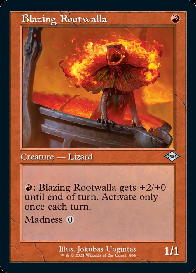 Blazing Rootwalla (Retro) [Modern Horizons 2] | Silver Goblin