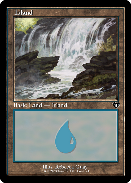 Island (441) (Retro) [Commander Masters] Foil
