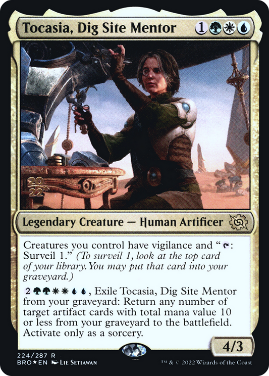 Tocasia, Dig Site Mentor [The Brothers' War Prerelease Promos]