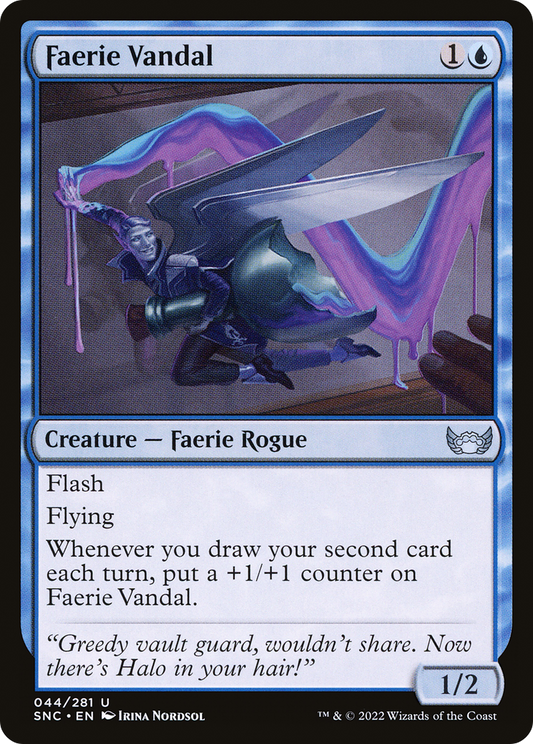 Faerie Vandal [Streets of New Capenna] Foil
