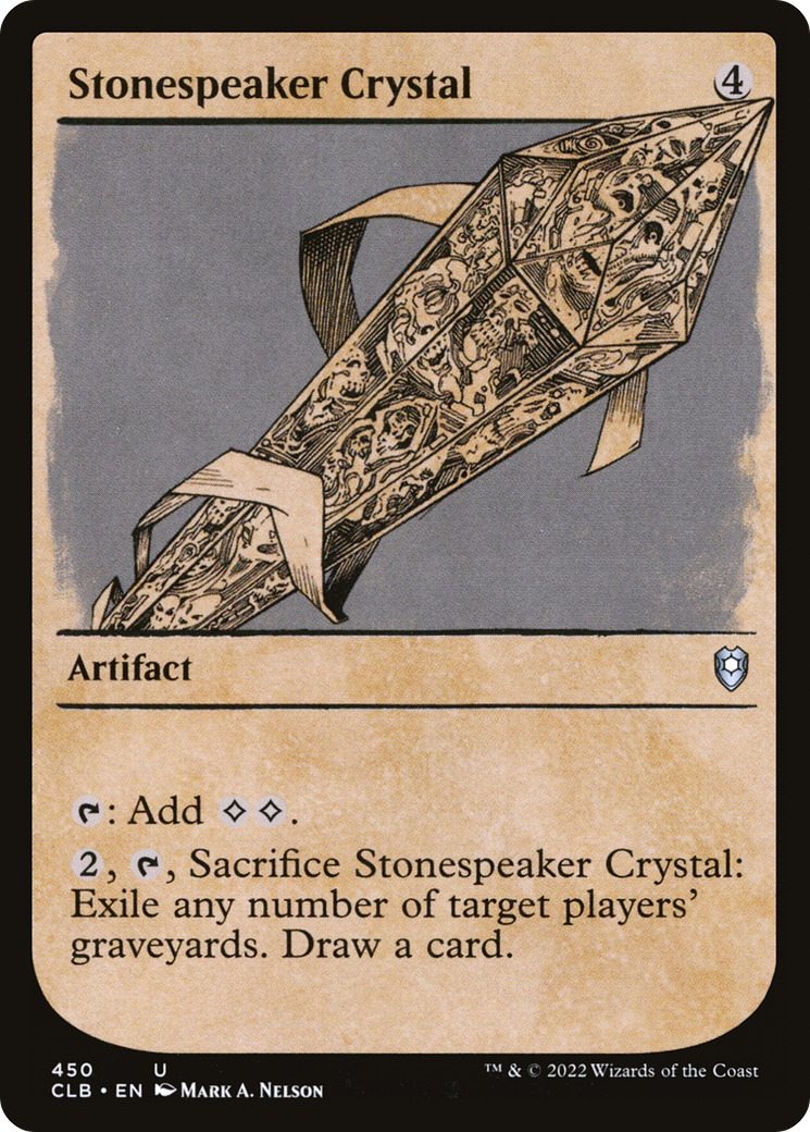 Stonespeaker Crystal (Showcase) [Commander Legends: Battle for Baldur's Gate] Foil