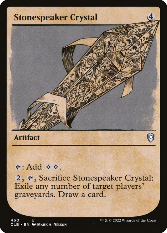 Stonespeaker Crystal (Showcase) [Commander Legends: Battle for Baldur's Gate] Foil