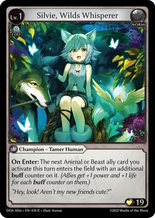 Silvie, Wilds Whisperer (010) [Dawn of Ashes: Alter Edition] Foil