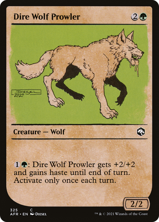 Dire Wolf Prowler (Showcase) [Dungeons & Dragons: Adventures in the Forgotten Realms] Foil