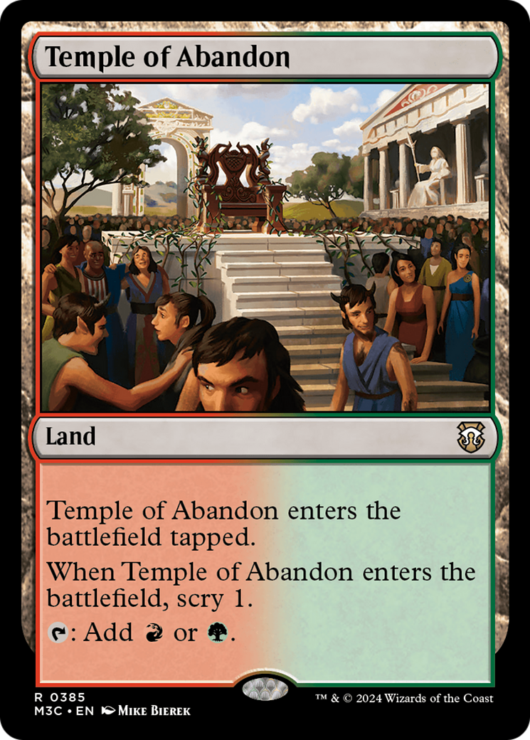 Temple of Abandon (Ripple Foil) [Modern Horizons 3 Commander] | Silver Goblin