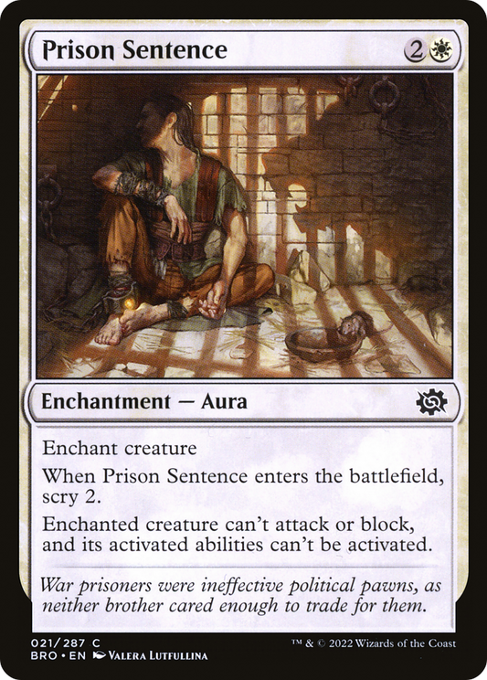 Prison Sentence [The Brothers' War] Foil