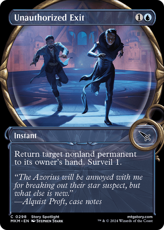Unauthorized Exit (Showcase) [Murders at Karlov Manor] Foil