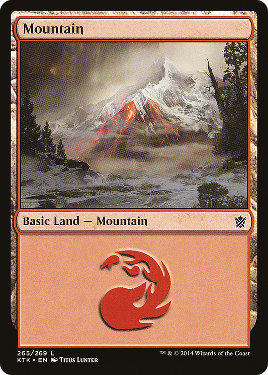 Mountain (265) [Khans of Tarkir] Foil