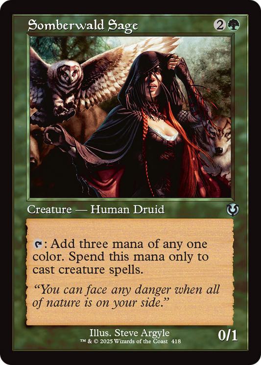 Somberwald Sage (Retro Frame) Foil (418) - Innistrad Remastered