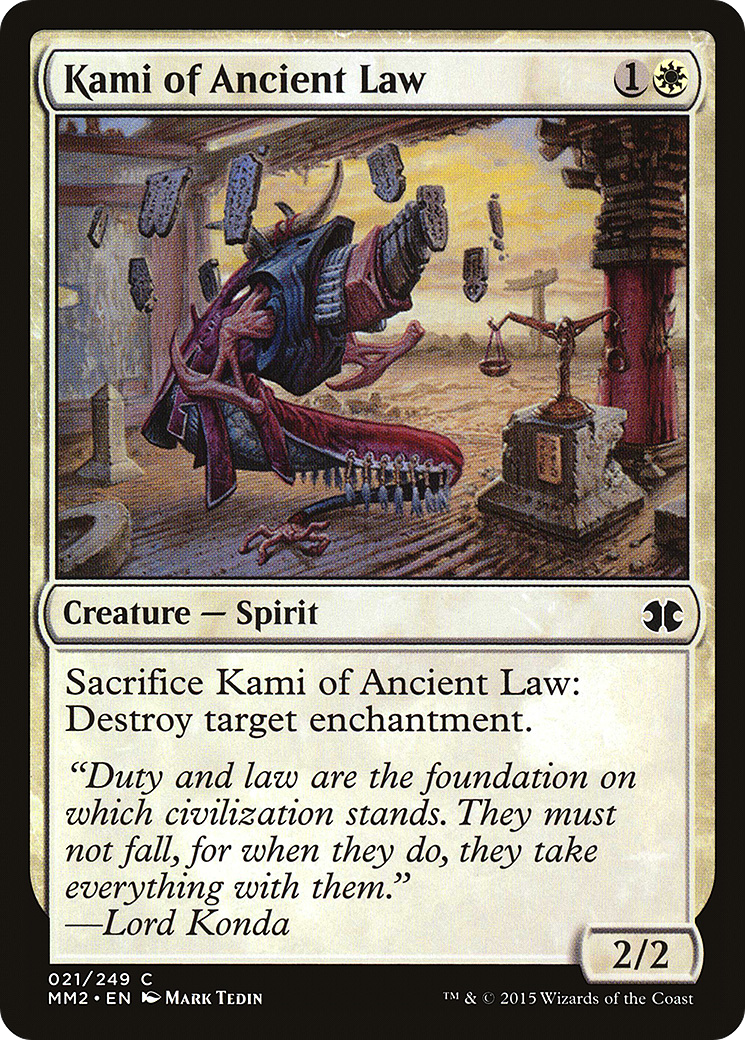Kami of Ancient Law (021) Foil - Modern Masters 2015