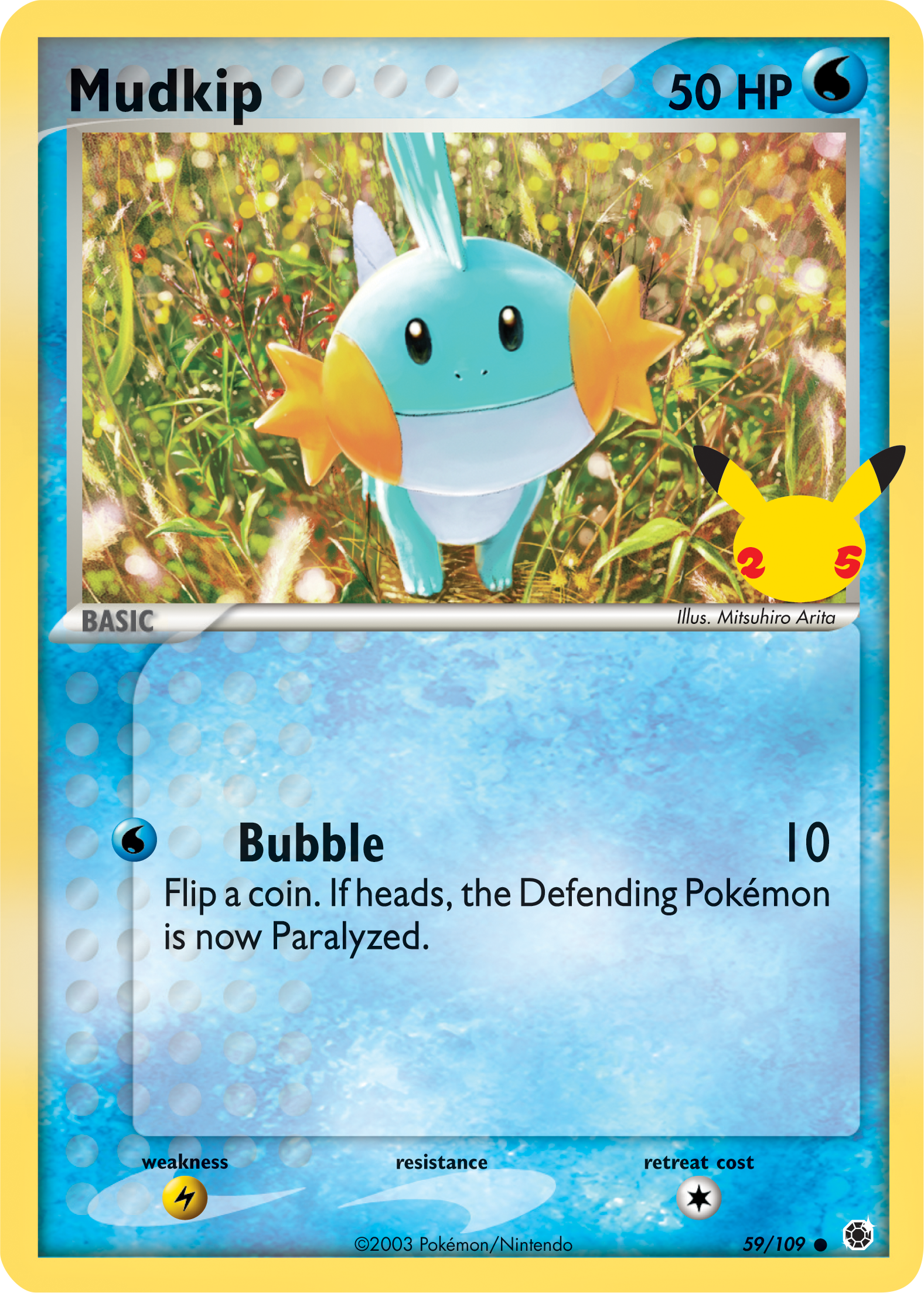 Mudkip (59/109) (Jumbo Card) [First Partner Pack] | Silver Goblin