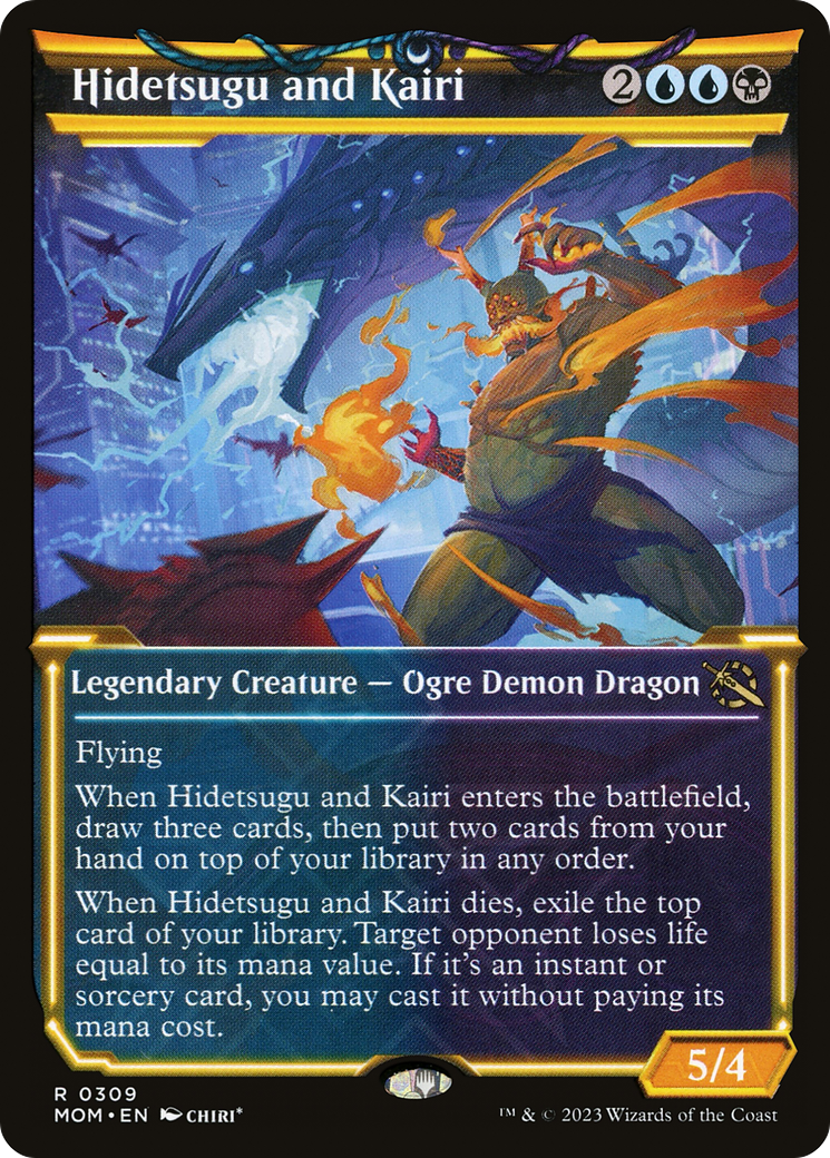 Hidetsugu and Kairi (Showcase Planar Booster Fun) [March of the Machine] Foil