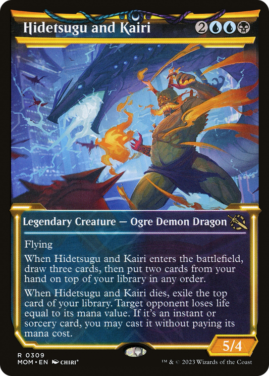 Hidetsugu and Kairi (Showcase Planar Booster Fun) [March of the Machine] Foil
