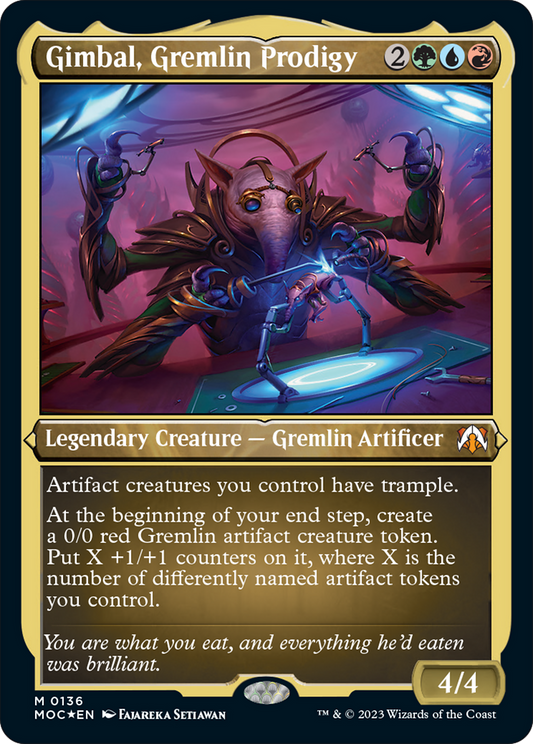 Gimbal, Gremlin Prodigy (Display Commander) [March of the Machine Commander] Foil