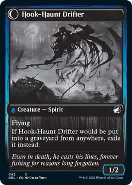 Baithook Angler // Hook-Haunt Drifter [Innistrad: Double Feature] Foil