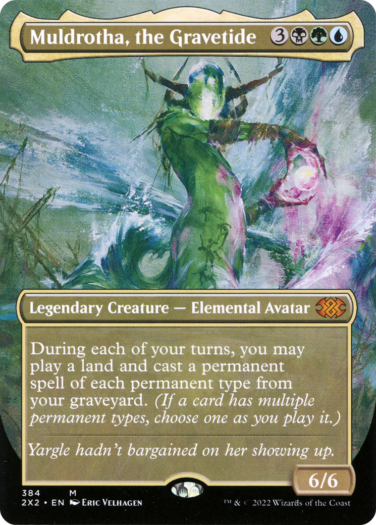 Muldrotha, the Gravetide (Borderless Alternate Art) [Double Masters 2022] | Silver Goblin