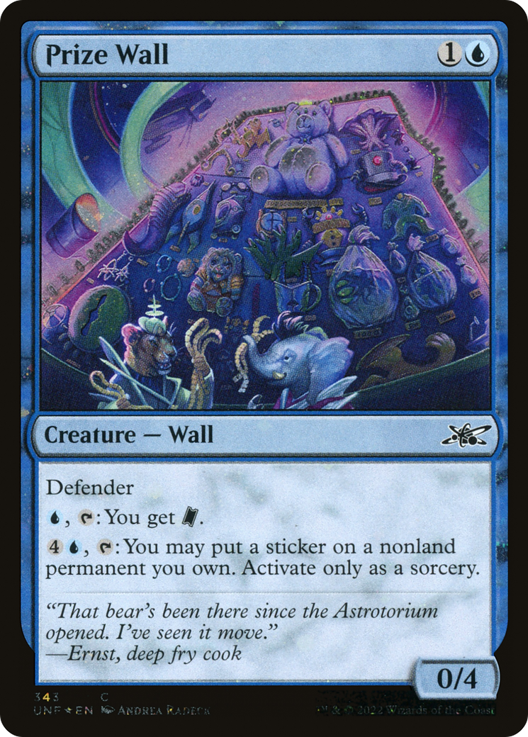Prize Wall (Galaxy Foil) (343) Foil - Unfinity