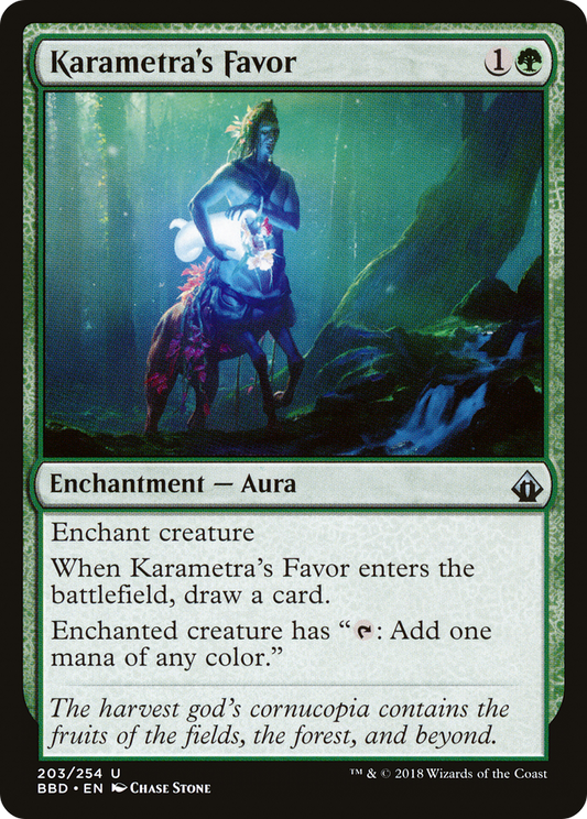 Karametra's Favor [Battlebond] Foil