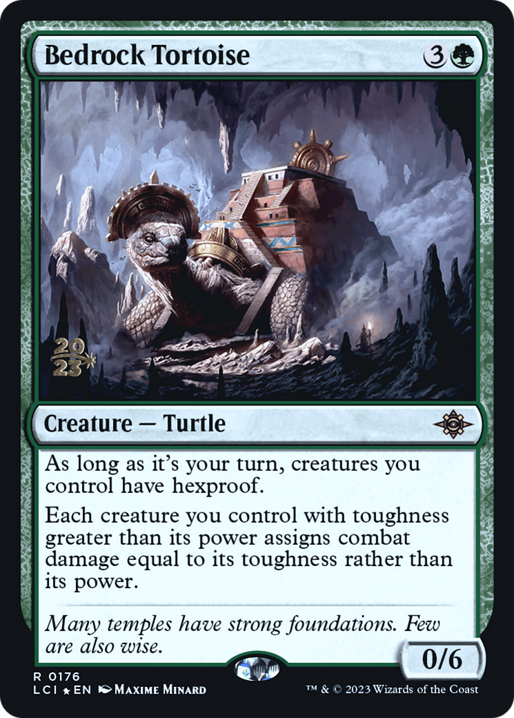 Bedrock Tortoise [The Lost Caverns of Ixalan Prerelease Cards] | Silver Goblin