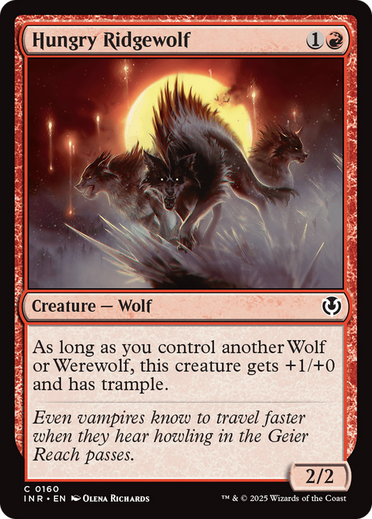 Hungry Ridgewolf (160) - Innistrad Remastered