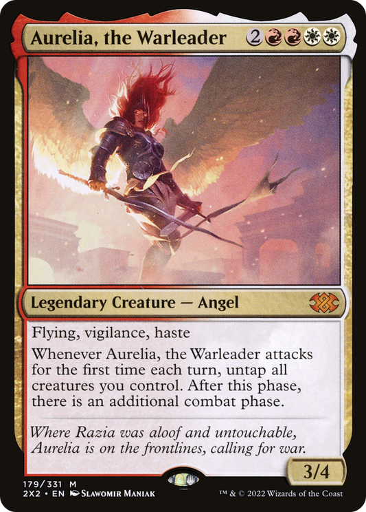 Aurelia, the Warleader [Double Masters 2022] Foil