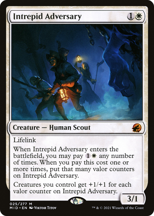 Intrepid Adversary [Innistrad: Midnight Hunt] Foil