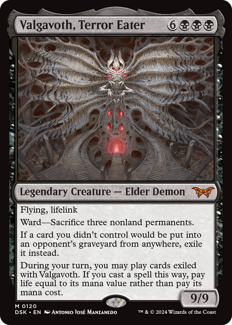 Valgavoth, Terror Eater [Duskmourn: House of Horror] Foil