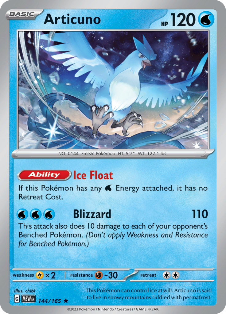 Articuno (144/165) [Scarlet & Violet: 151] | Silver Goblin