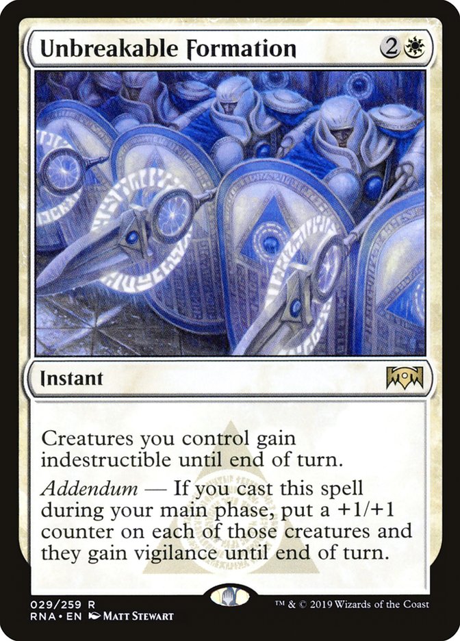 Unbreakable Formation [Ravnica Allegiance] | Silver Goblin