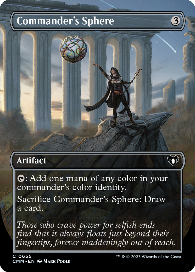 Commander's Sphere (Borderless Alternate Art) [Commander Masters] | Silver Goblin