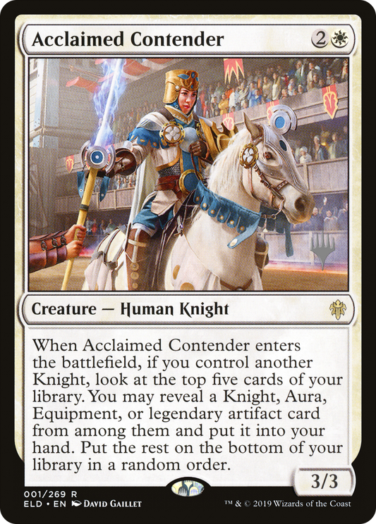 Acclaimed Contender (Promo Pack) [Throne of Eldraine Promos] Foil