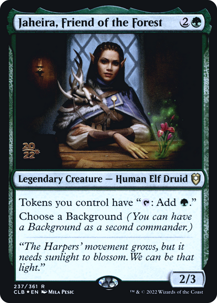 Jaheira, Friend of the Forest (237s) Foil - Battle for Baldur's Gate Promos