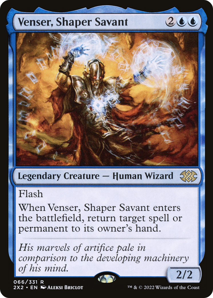 Venser, Shaper Savant [Double Masters 2022] Foil