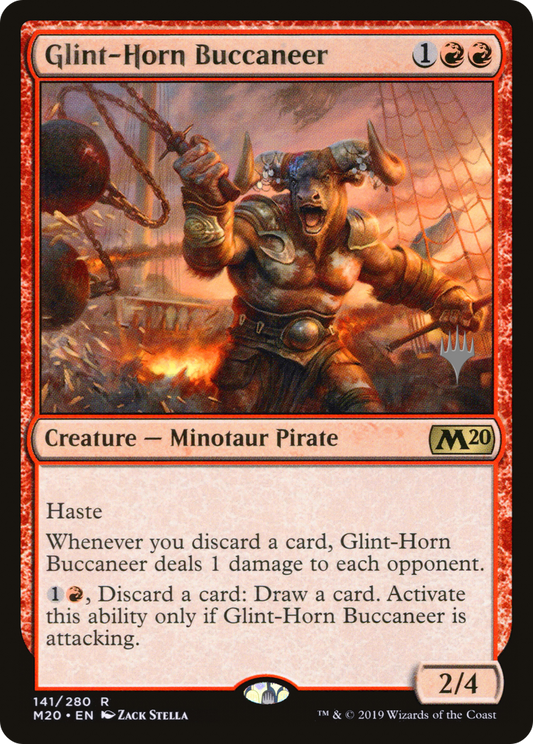 Glint-Horn Buccaneer (Promo Pack) [Core Set 2020 Promos] Foil