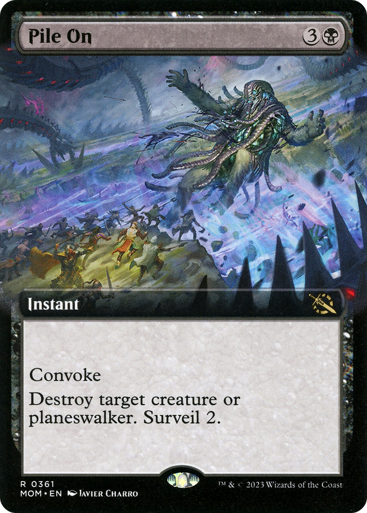 Pile On (Extended Art) [March of the Machine] Foil