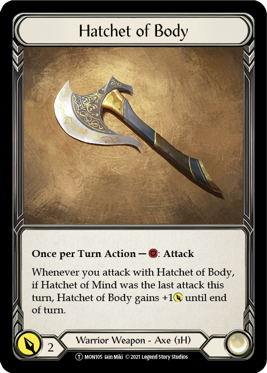 Hatchet of Body // Spectral Shield Unlimited Edition  (MON105) - Monarch | Silver Goblin