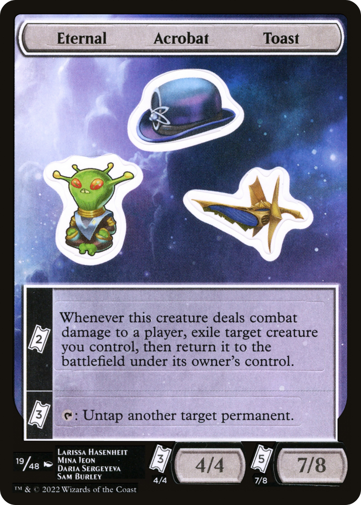 Eternal Acrobat Toast [Unfinity Stickers] | Silver Goblin