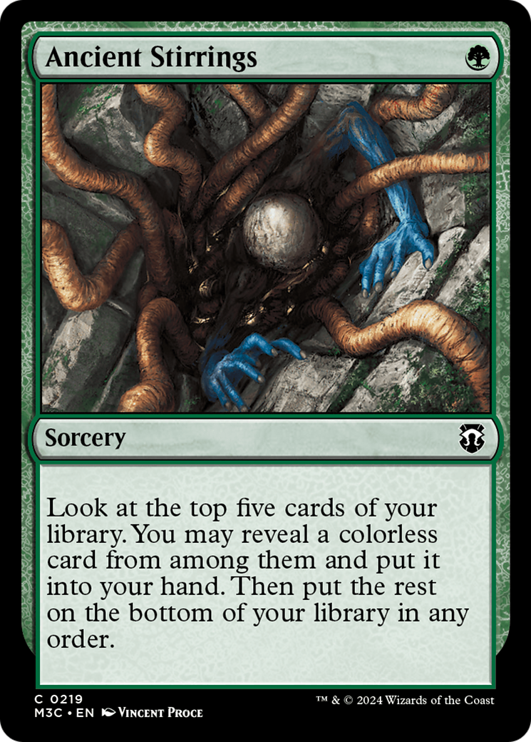 Ancient Stirrings (Ripple Foil) [Modern Horizons 3 Commander] | Silver Goblin