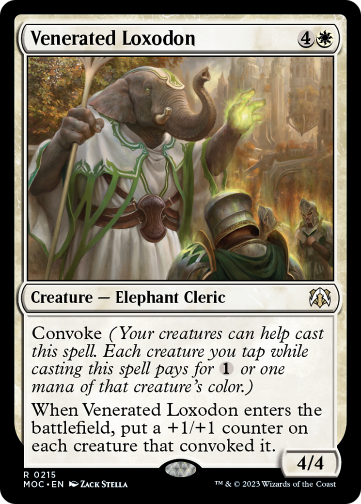 Venerated Loxodon [March of the Machine Commander] | Silver Goblin