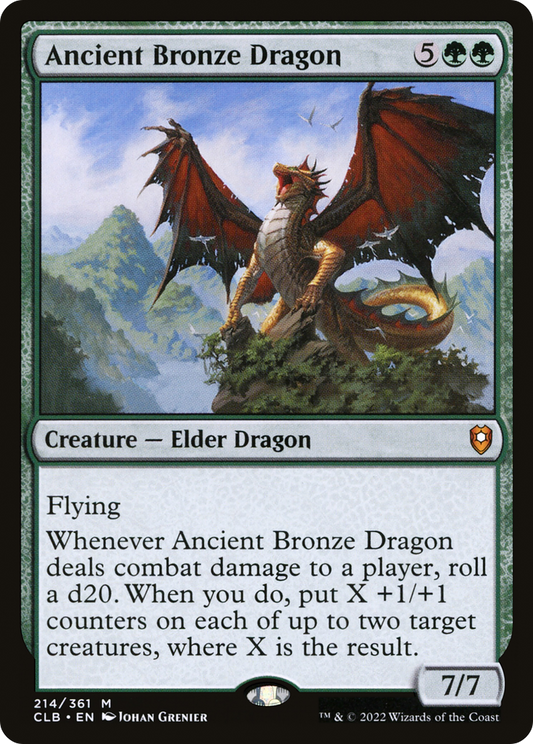 Ancient Bronze Dragon [Commander Legends: Battle for Baldur's Gate] Foil