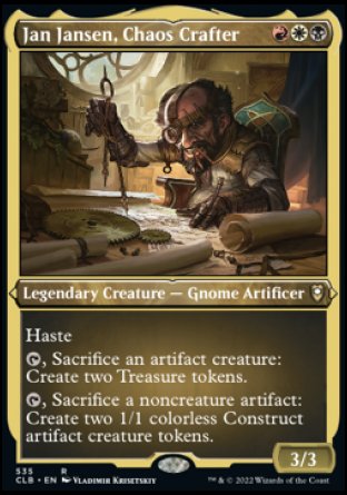 Jan Jansen, Chaos Crafter (Foil Etched) [Commander Legends: Battle for Baldur's Gate] | Silver Goblin