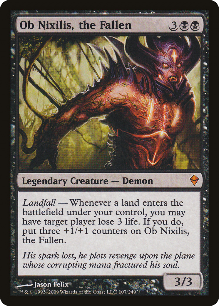 Ob Nixilis, the Fallen [Zendikar] Foil