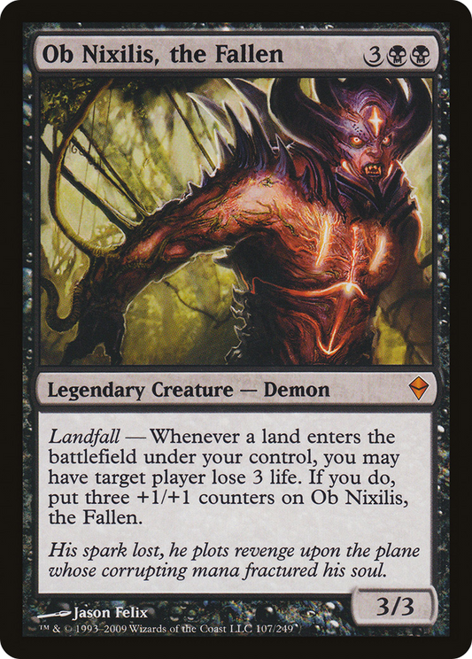 Ob Nixilis, the Fallen [Zendikar] Foil