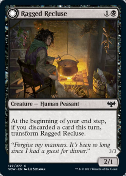 Ragged Recluse // Odious Witch [Innistrad: Crimson Vow] Foil