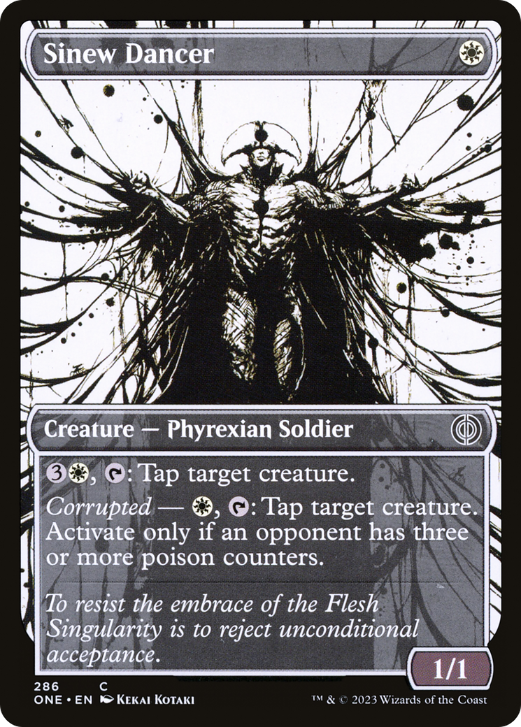 Sinew Dancer (Showcase Ichor) [Phyrexia: All Will Be One] Foil