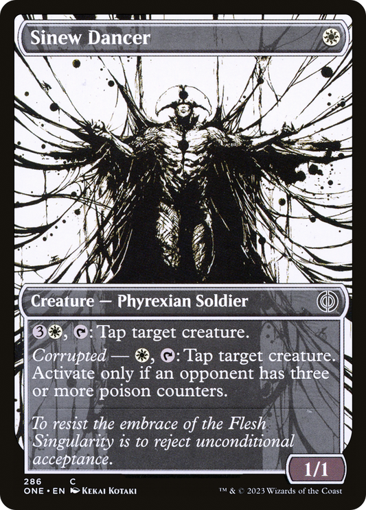 Sinew Dancer (Showcase Ichor) [Phyrexia: All Will Be One] Foil