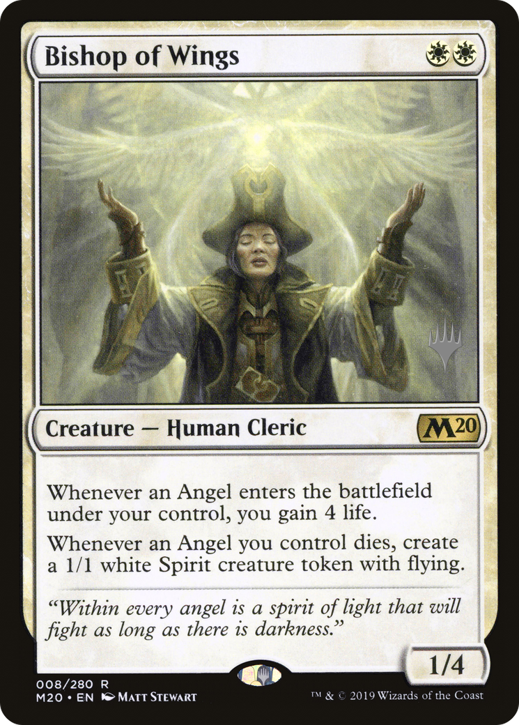 Bishop of Wings (Promo Pack) [Core Set 2020 Promos] Foil