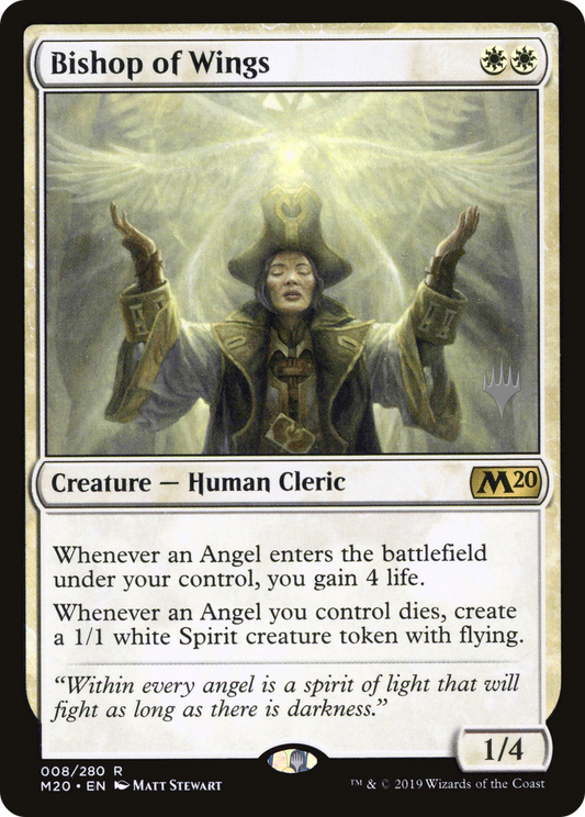 Bishop of Wings (Promo Pack) [Core Set 2020 Promos] Foil