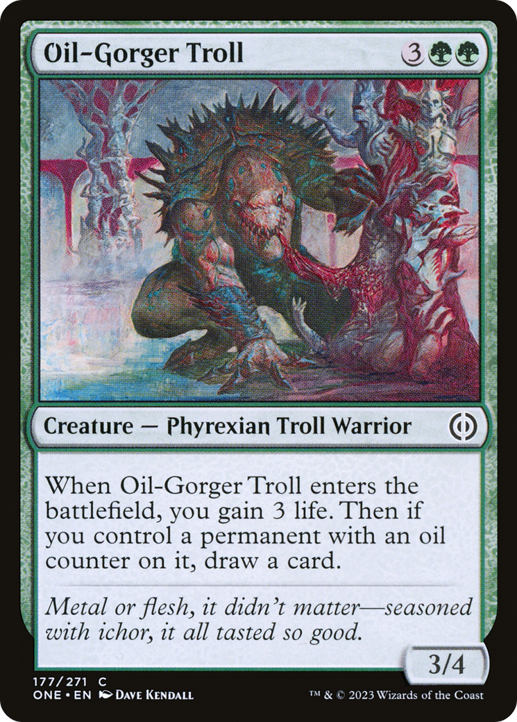 Oil-Gorger Troll [Phyrexia: All Will Be One] Foil